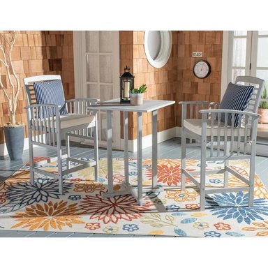 JUEGO COMEDOR TERRAZA JARDIN HOME PREMIUM FRIDA 2 SILLAS BLANCO - 4