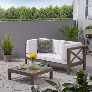 SET SOFA HOME PREMIUM KANG IVORY + MESA CENTRO TERRAZA JARDIN 2 CUERPOS - 3