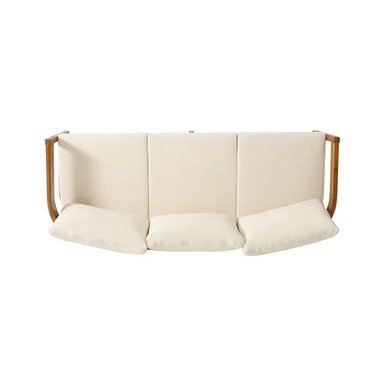 SET SOFA HOME PREMIUM JIYU CELESTE + MESA CENTRO + BANQUETA TERRAZA JARDIN 3 CUERPOS - 3