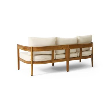 SET SOFA HOME PREMIUM JIYU CELESTE + MESA CENTRO + BANQUETA TERRAZA JARDIN 3 CUERPOS - 4