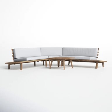 SET ESQUINERO HOME PREMIUM TRIANA PLATA + MESA CENTRO TERRAZA JARDIN - 3