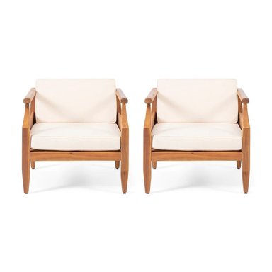 SET 2 SILLONES TERRAZA JARDIN HOME PREMIUM GORETTI CREMA