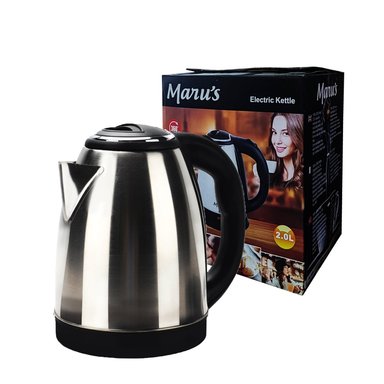 HERVIDOR ELÉCTRICO MARUS RSH-02 2 LTS 2000W RSH-01 ACERO