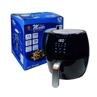 FREIDORA DE AIRE ELECTRO MASTER EM-AF-1153 4.5 LITROS ELECTRO MÁSTER 1800 WATT POTENCIA NEGRO