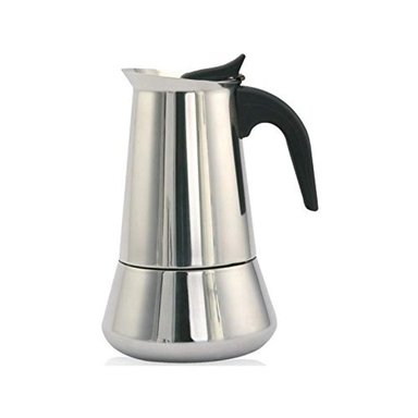 CAFETERA ITALIANA 9 TAZAS ESPRESSO MAKER CAF-9CUP ACERO INOXIDABLE - 2