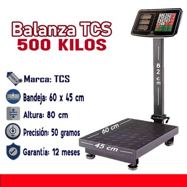 BALANZA DAWOOD INDUSTRIAL CON PLATAFORMA DWD-500KG 500 KG