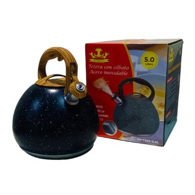 TETERA SUPREMA SU-T668-5L-NG NEGRO 5 L 18/10