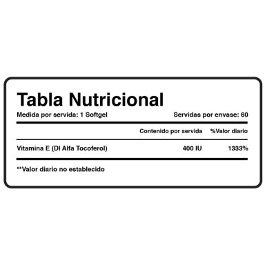 VITAMINA E - XTRALIFE - 60 SOFTGELS - 4