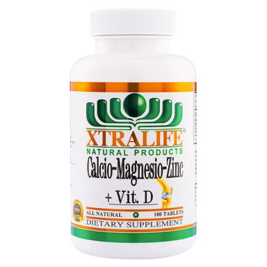 CALCIO - MAGNESIO - ZINC + VITAMINA D - XTRALIFE - 100 TABLETAS