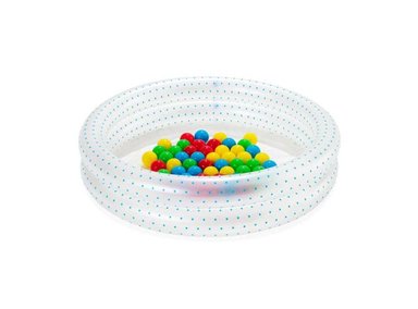 BESTWAY PISCINA 2 ANILLOS CON 50 PELOTAS 91X20CM