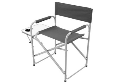 SILLA PLEGABLE CAMPING DIRECTOR CON MESA ADVENTURE GRIS - NATIONAL GEOGRAPHIC