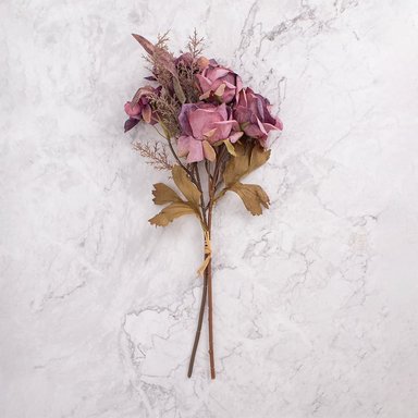 Ramos Rosas Artificiales Morado Pack De 4