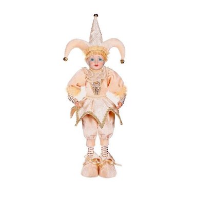 ARLEQUÍN NAVIDEÑO PANADECOR DORADO CHAMPAGNE DE 53CM