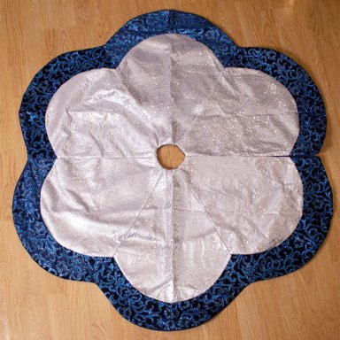 FALDA DE ÁRBOL NAVIDEÑO PANADECOR AZUL POLIÉSTER 116CM