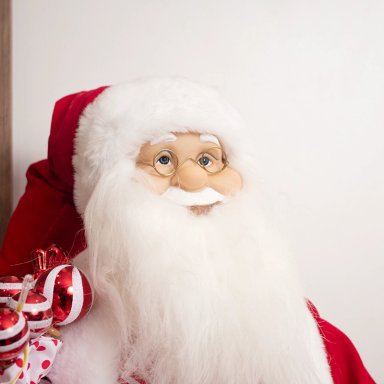 PAPA NOEL MUSICAL ROJO 60CM - 3