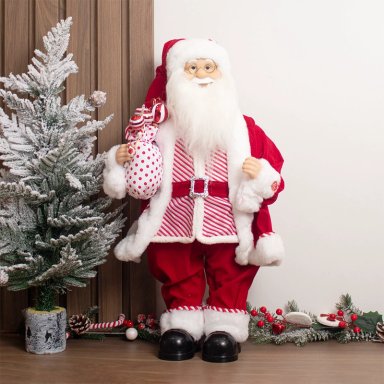PAPA NOEL MUSICAL ROJO 60CM - 4
