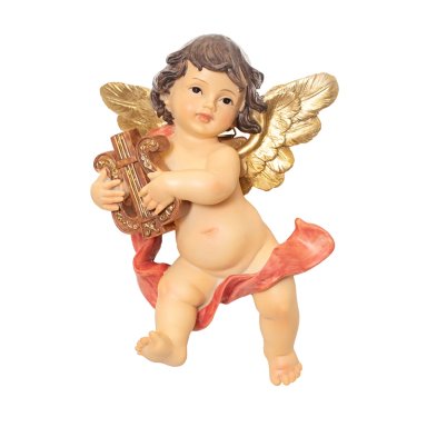 ANGEL CON LIRA 20CM POLIRESINA