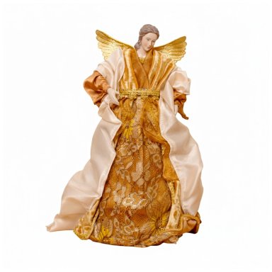 ANGEL DECORATIVO DORADO POLIRESINA