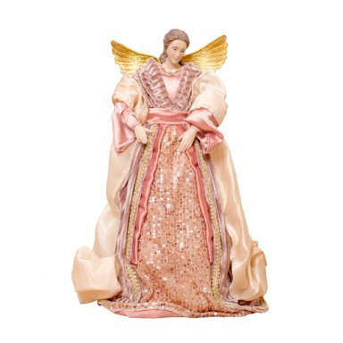 ANGEL DECORATIVO ROSADO POLIRESINA