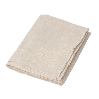 MANTEL PARA 8 SILLAS RECTANGULAR POLIESTER BORDADO BEIGE