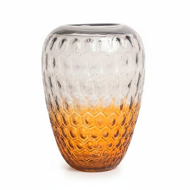 FLORERO AMBAR 28CM VIDRIO MURANO