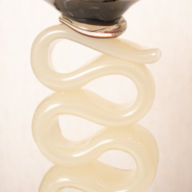 CANDELERO LUSSARA 28CM VIDRIO MURANO - 4