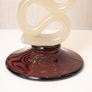 CANDELERO LUSSARA 28CM VIDRIO MURANO - 5