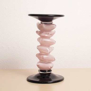 CANDELERO SORELLA 23CM VIDRIO MURANO - 2