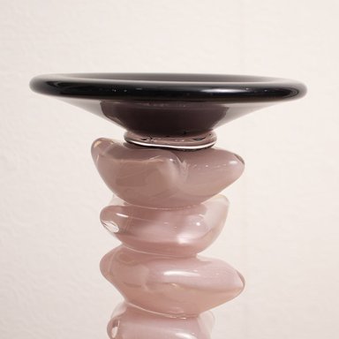 CANDELERO SORELLA 23CM VIDRIO MURANO - 3
