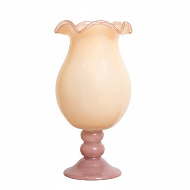 FLORERO CON BASE 31CM VIDRIO MURANO