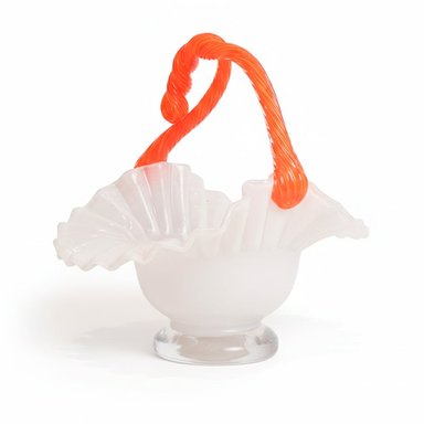 CENTRO DE MESA CON ASA ESENCIA VIDRIO MURANO