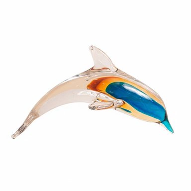 DELFIN AURA AZUL VIDRIO MURANO