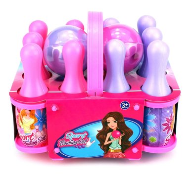 SET DE BOWLING NIÑA BOLOS PALITROQUES 10 PALOS + 2 PELOTAS - 2