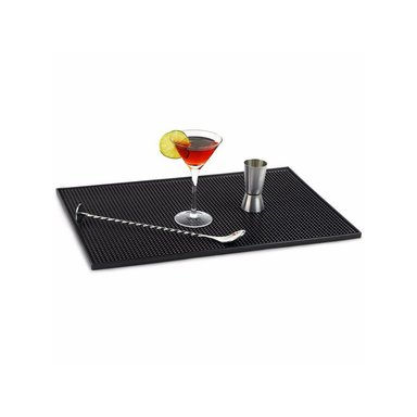 TAPETE GIBBEN PVC NEGRO BAR ALFOMBRA RECTANGULAR G - 4