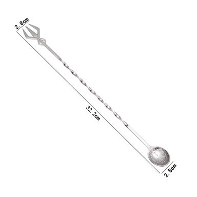 CUCHARILLA GIBBEN SPIDER CROMADO SILVER BAR