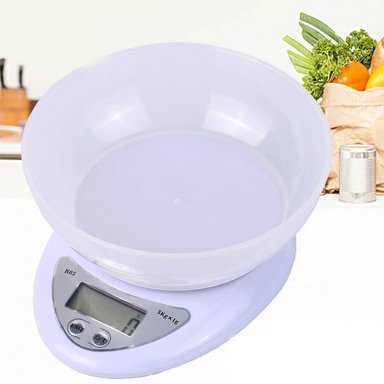 BALANZA GIBBEN DIGITAL BLANCO GRAMERA REPOSTERIA 5 KG