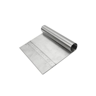 CORTADOR GIBBEN REGLETA PLATEADO MASA 15 CM O 6 PULGADAS REGLA REPOSTERIA