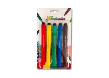 PLUMONES GIBBEN PLUMON MULTICOLOR REPOSTERIA TINTA COMESTIBLE X5PZS
