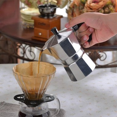 CAFETERA GIBBEN ITALIANA MOKA EXPRESS 3 TZS ACERO INOXIDABLE - 3