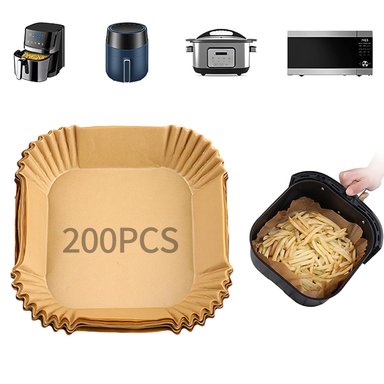 PAPEL CUADRADO PARA FREIDORA DE AIRE PACK 200PZS