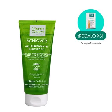 GEL PURIFICANTE ACNIOVER 200ML MARTIDERM - 1