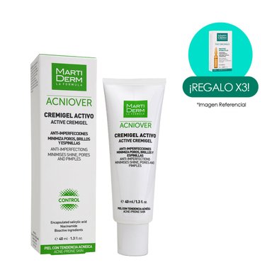 CREMIGEL ACTIVO ACNIOVER 40ML MARTIDERM - 1