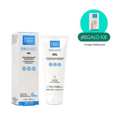 DESODORANTE GEL MANOS Y PIES DRIOSEC 75ML MARTIDERM - 1