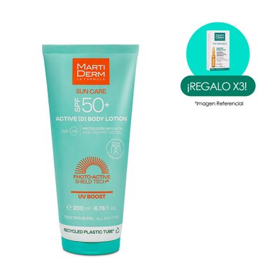 PROTECTOR SOLAR ACTIVE [D] BODY LOTION FPS50+ SUN CARE 200ML MARTIDERM - 1