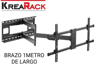 RACK TV GRANDE 40 A 80 PULGADAS MOVIL PLEGABLE GIRO COMPLETO - 1