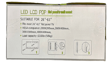 RACK FIJO 26 A 55 PULGADAS ESTATICO TV - 2