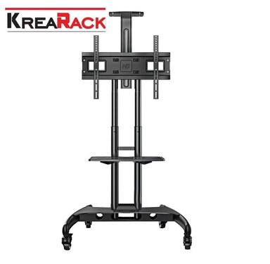 SOPORTE PARA TV PISO REGULABLE 32 A 70' TAPACABLE KREARACK NEGRO - 1
