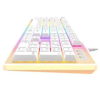 TECLADO GAMER ALÁMBRICO HAVIT KB876L-SP GAMENOTE RGB BLANCO - 3
