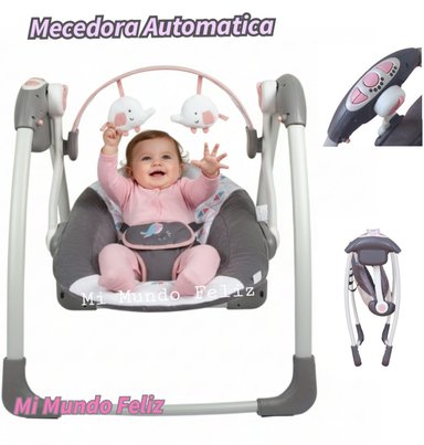 MECEDORA INFANTI COLUMPIO MUSICAL NIÑAS BEBE - 1
