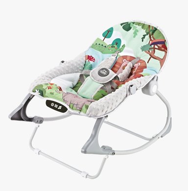 MECEDORA PARA BEBE VIBRADORA MUSICAL VERDE Bluetooth - 3
